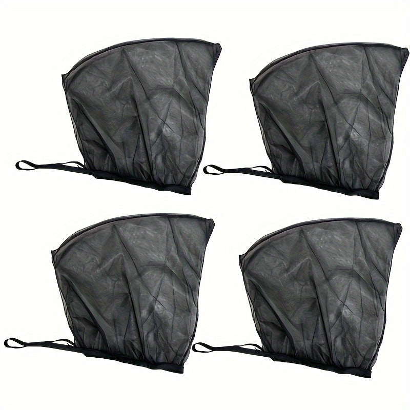 2Pcs Car Window Mosquito Nets Sunshade Ventilation UV Heat Protection