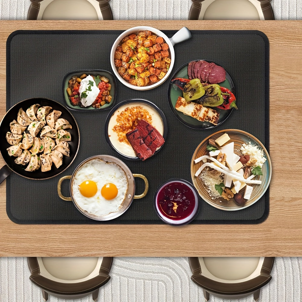 Heat-insulating silicone mat for kitchen appliances surfaces fire-resistant durable