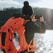 Llavero de animal de franela con cola de imitación, clip de mosquetón, accesorio decorativo para mochila
