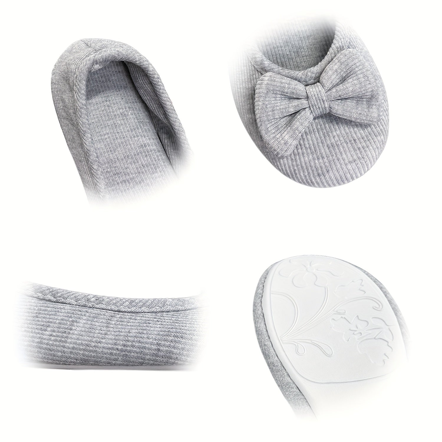 Zapatos de ballet de color sólido para mujer, zapatos cómodos antideslizantes