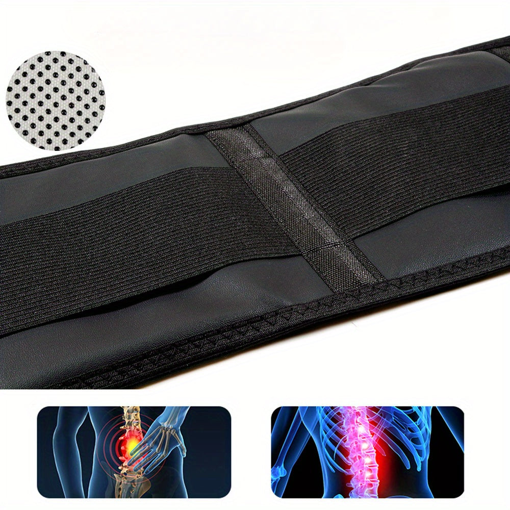 Cinturón ajustable de soporte lumbar para hombres y mujeres, faja lumbar con compresión, transpirable, cinturilla para uso diario