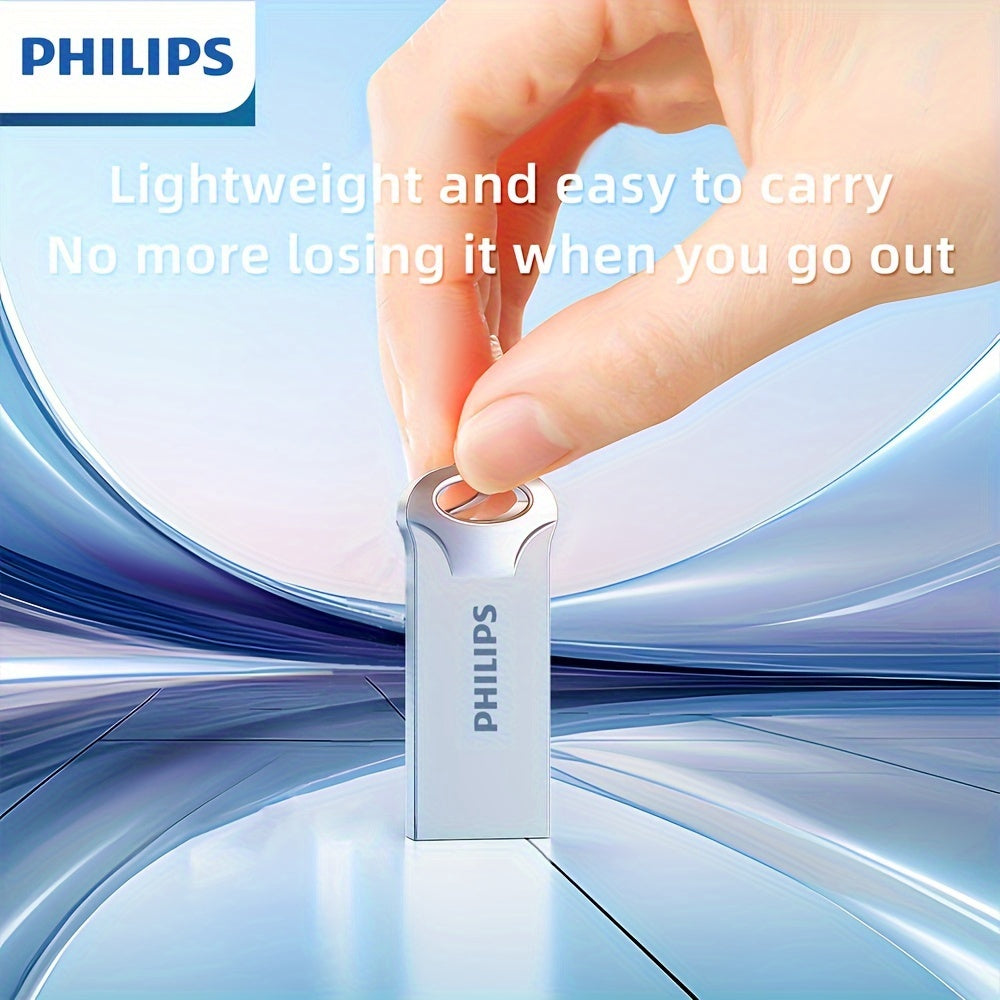 128GB USB Flash Drive High-Speed USB 2.0 Metal Keychain Data Storage Transfer Compatible with Computers Smart TVs