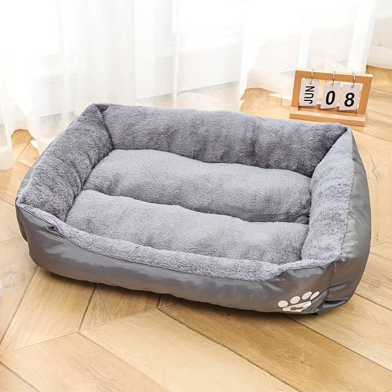 Dog Bed Soft Mat in Multiple Sizes Non-Slip Washable Polyester Fiber Rectangle for All Breeds