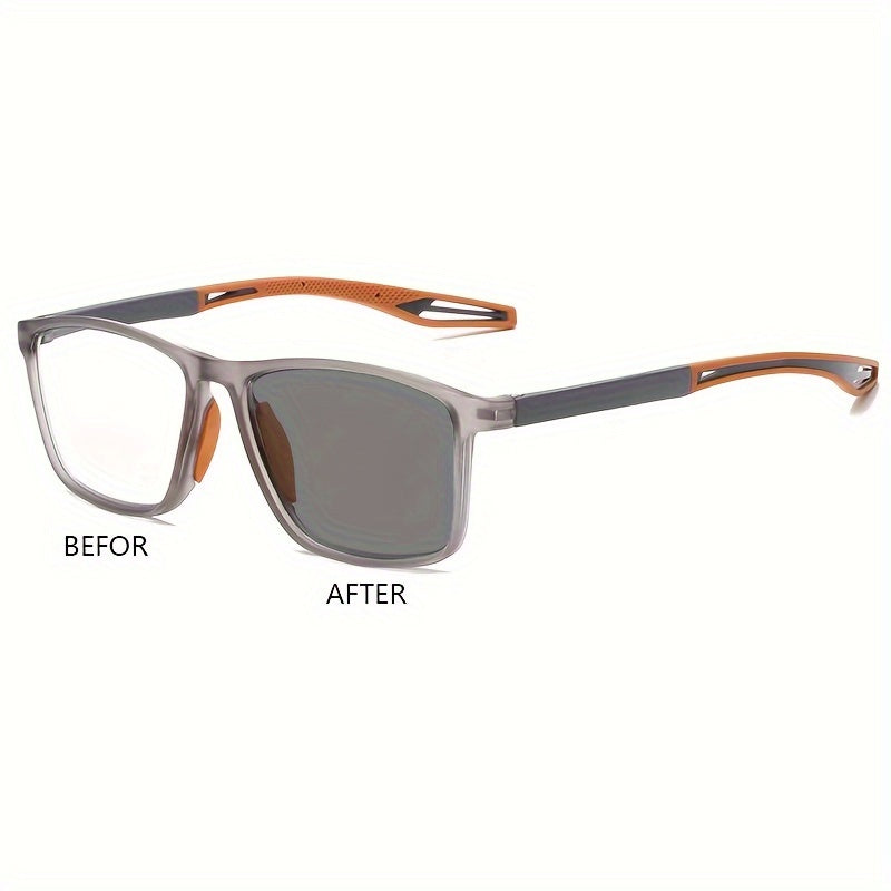 Unisex Photochromic Glasses with Premium Lenses for Day and Night Use