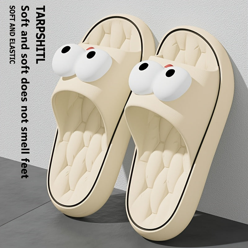 Women's Cartoon Flip-Flops for Summer Outdoor Beach Bathroom Slippers