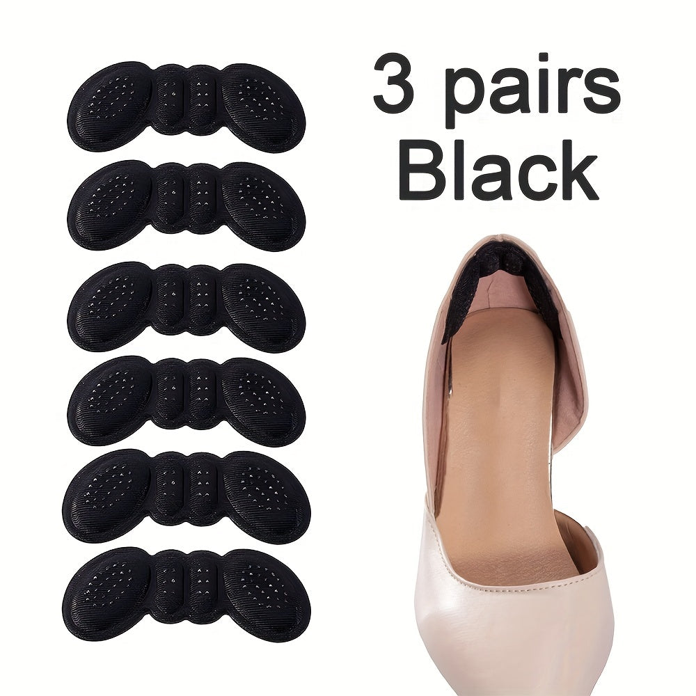 Women Clear Heel Pad Protectors 3 Pairs Adhesive Scuff Guards