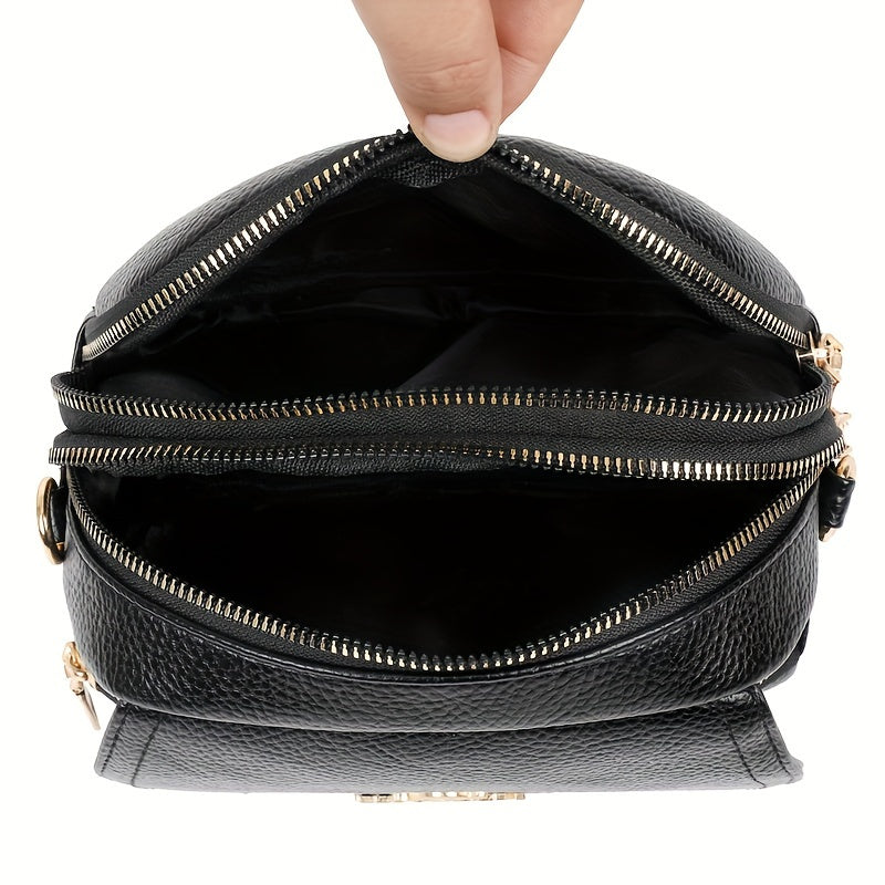 Ayollar uchun zamonaviy yelka sumkasi, ko'p funksiyali dizaynga ega.