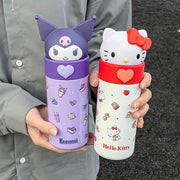 350ML Insulated Sanrio Kuromi Water Cup, Portable Straight Drinking Cup