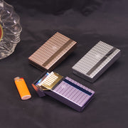 Multi-Color Embossed Mirror Sheet Press-On Slim 20-Pack Plastic Box