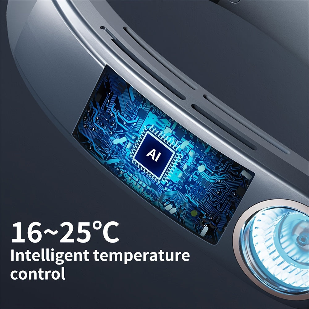 Mini Hanging Neck Fan Portable Wearable Halter Fan 4000mAh Cool Design