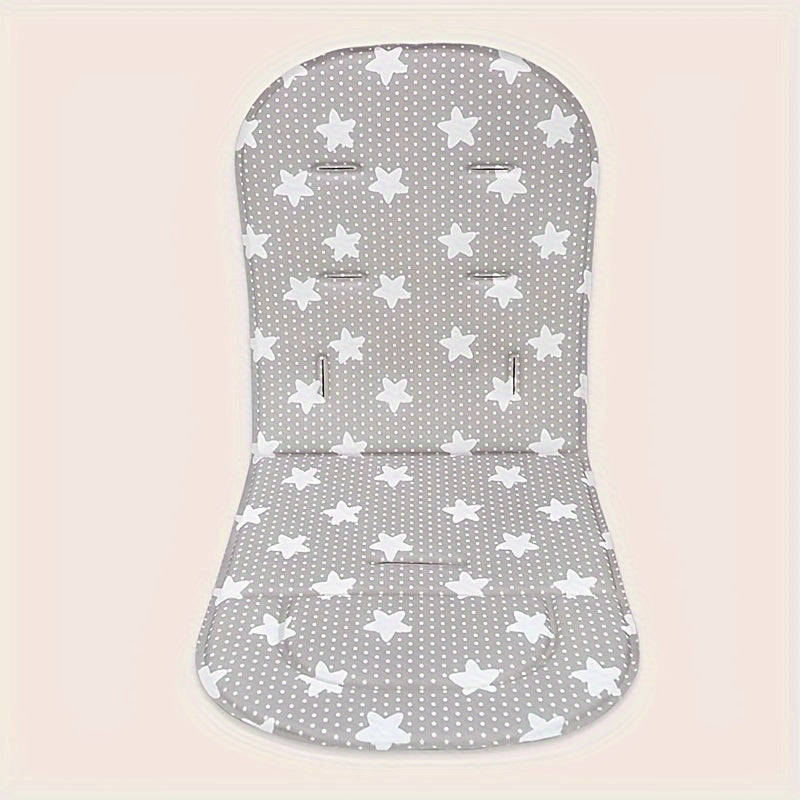 Cojín para asiento de cochecito para bebés de 0-3 años, fibra de poliéster, patrón de estrellas