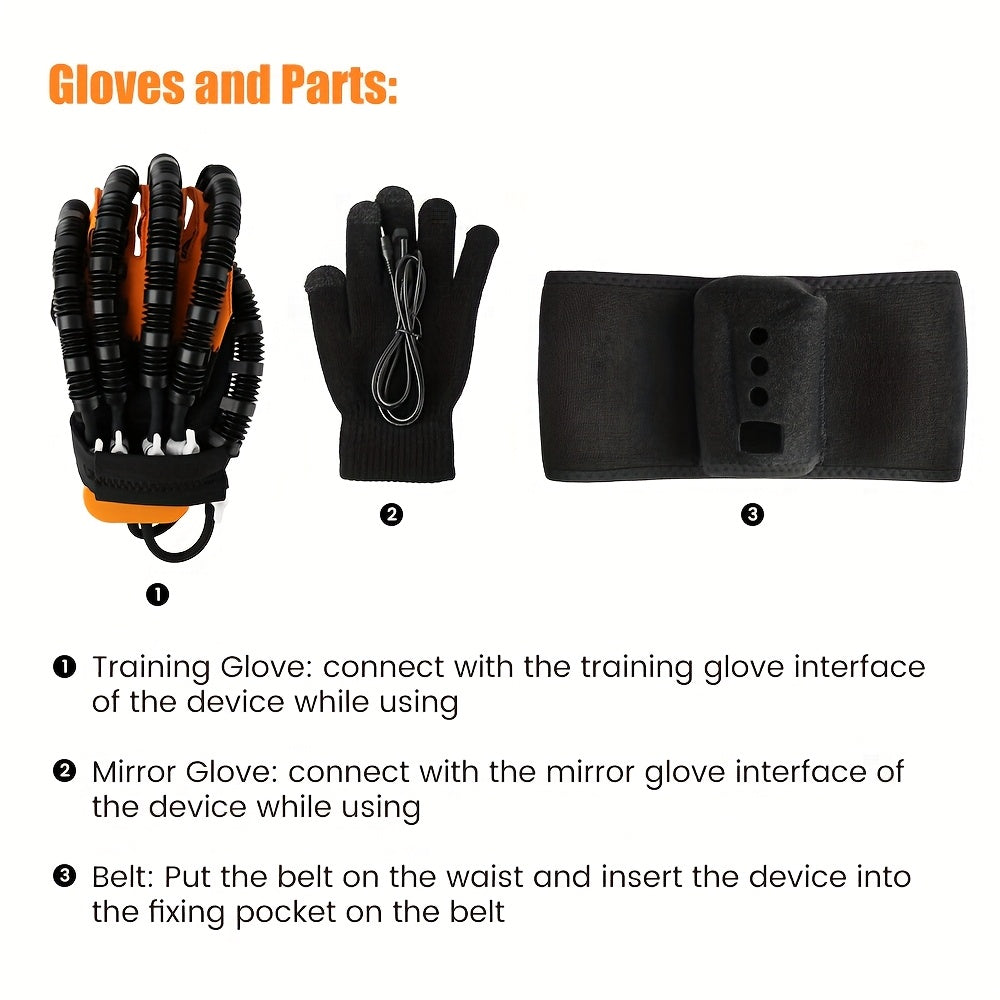 Hand Exercise Gloves for Finger Training and Hand Rehabilitation Battery Powered