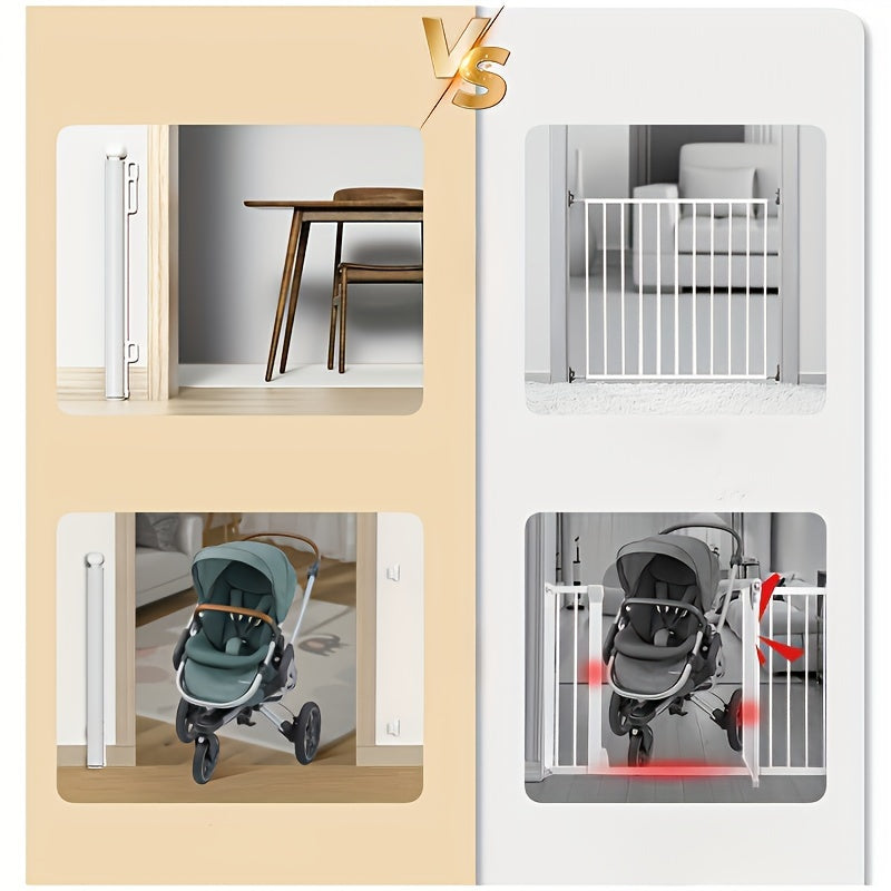 Uy ichidagi tortib olinadigan zinapoya va eshik uchun xavfsizlik qoʻriqlagichi, uy hayvonlari va bolalar uchun