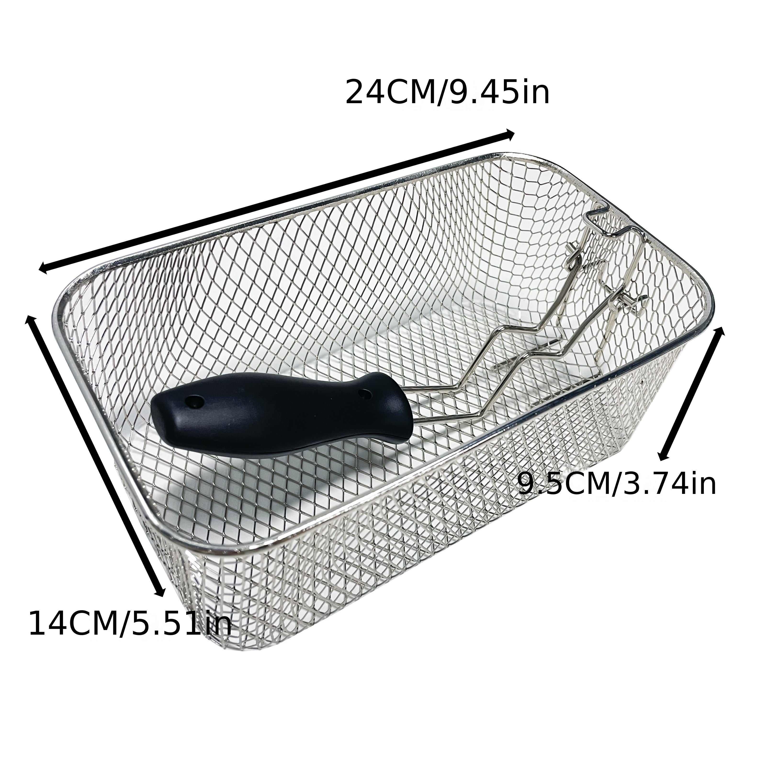 Foldable Fryer Basket for Cooking French Fries and Oil Filtering