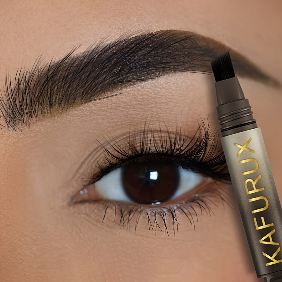 Lápiz de cejas impermeable para mujer marrón, maquillaje duradero resistente al sudor