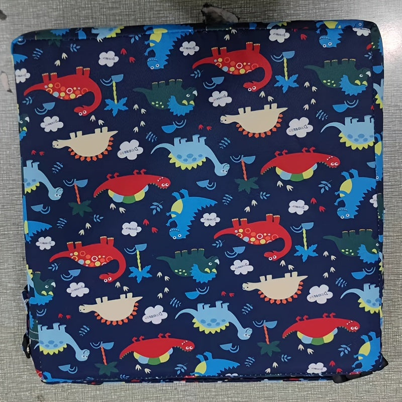 Child Booster Seat with PU Cushion, Secure Straps and Safety Buckle for Toddler Dining