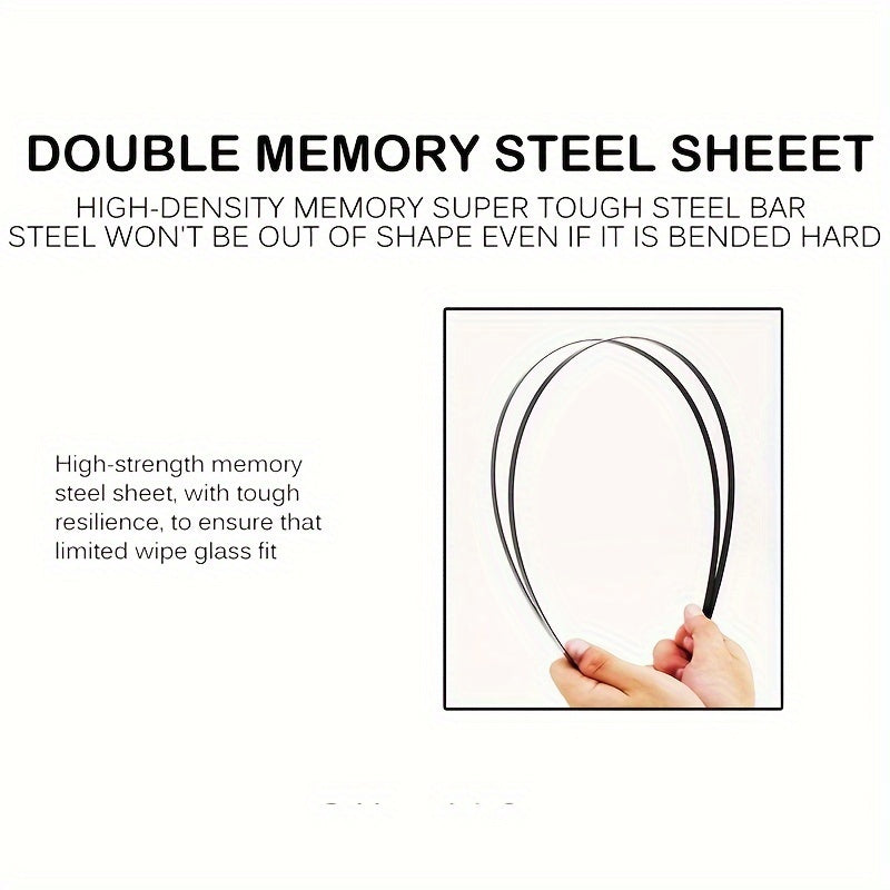 Car Wiper Blades Pair for Front Windshield, U Hook Hybrid, 2005-2020