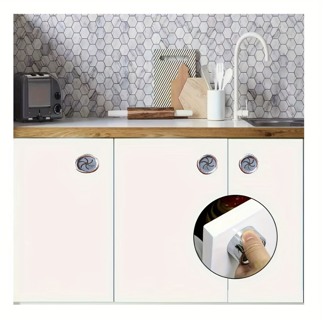 2 ta plastik devorga o'rnatiladigan oshxona sochiq tutqichlari, chirishga qarshi, oson o'rnatiladi