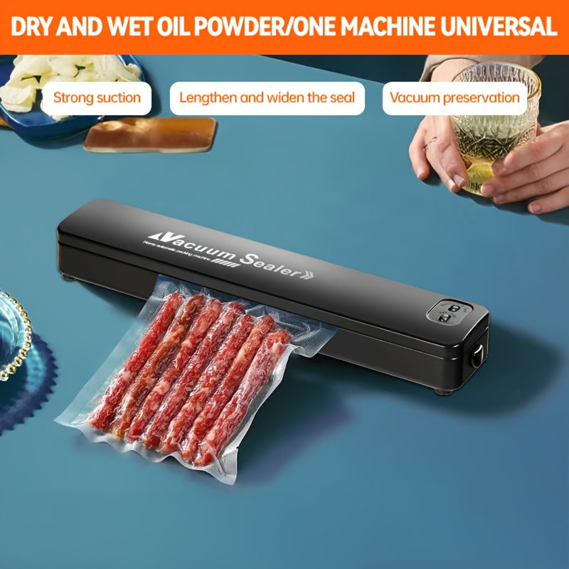 Avtomatik vakuum yopish mashinasi, sous vide funksiyasi bilan, 50 ta yopish paketlari bilan