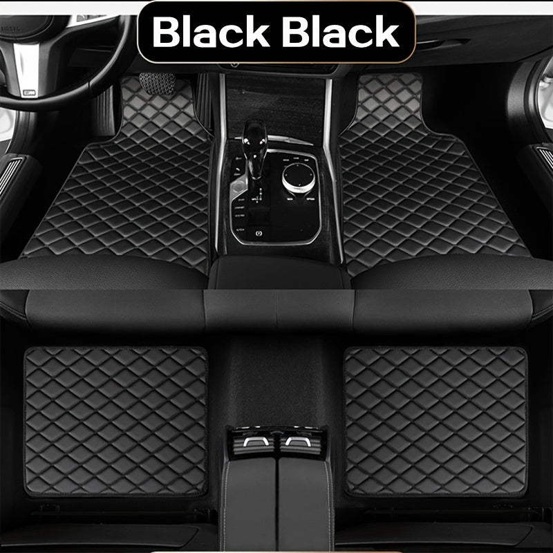 Universal Car Floor Mats Set Quilted Non-Slip Durable Waterproof