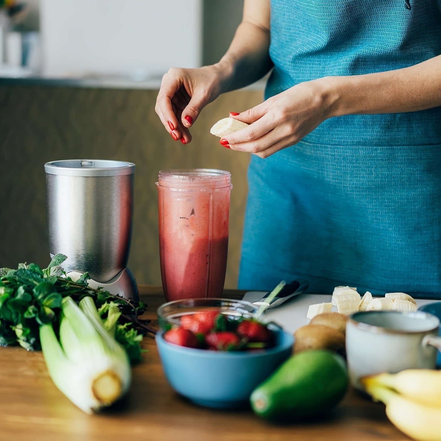 24oz Blender Replacement Cup for NutriBullet Pro 900W 600W with Flip Lid