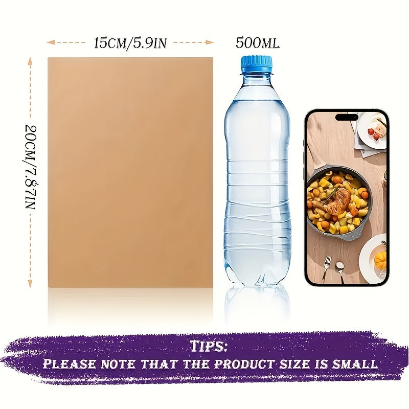 50/100/200 dona yopishmaydigan qog'oz pechka varag'i pishirish uchun 15.24x20.32cm