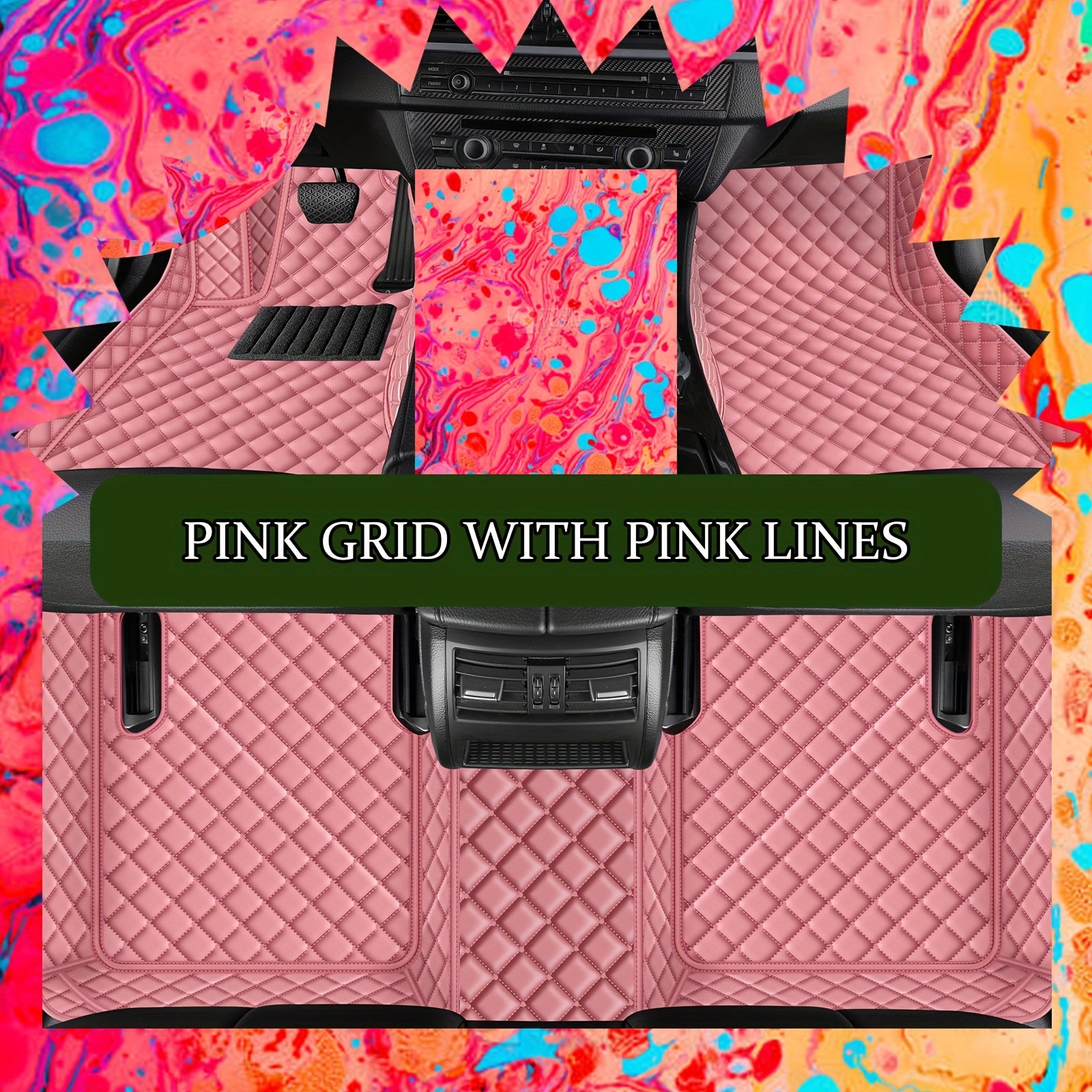 Alfombrillas universales de cuero sintético para coche, impermeables, a prueba de polvo y resistentes al desgaste