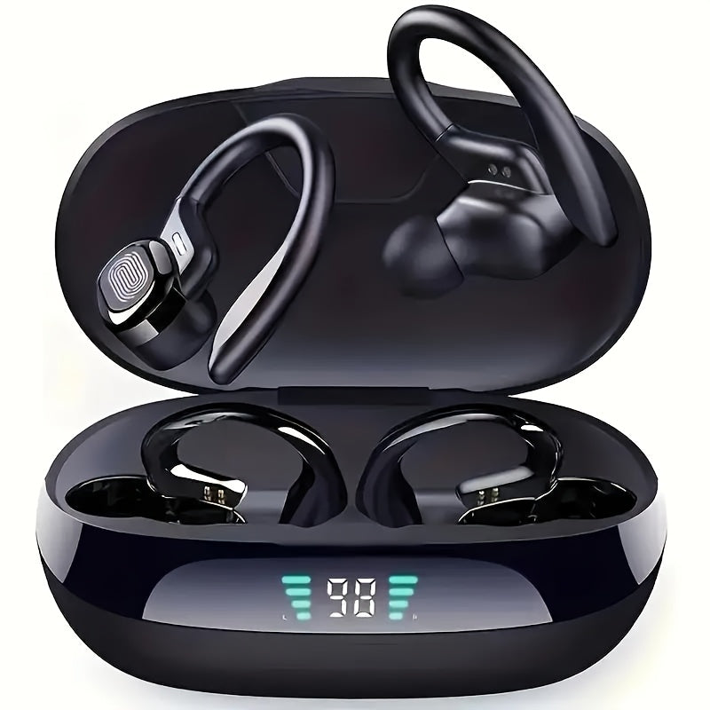 Wireless Sports Headphones with HD Microphone and LED Charging Box