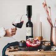 Electric Wine Aerator and Pourer Rechargeable with Quick Aeration and One-Touch Stop