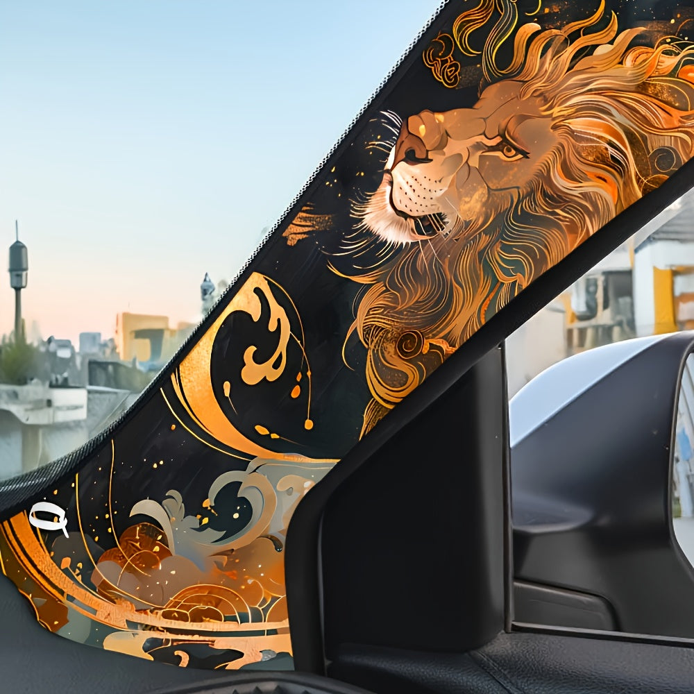 JDM ilhomlangan o'z-o'zidan yopishadigan avtomobil ichki dekorlari, tom va A ustunlari uchun zamonaviy tikuv va oltin folga aksentlari bilan multfilm dizaynlarida.