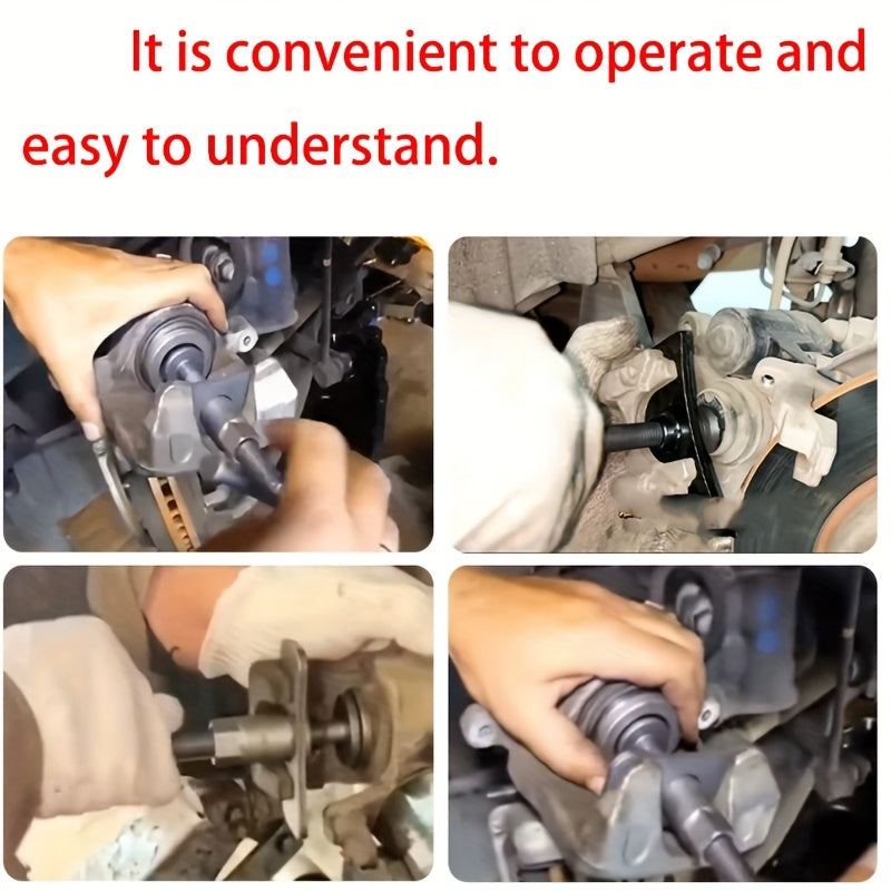 3Pcs Brake Caliper Piston Rewind Tool Kit for Car Repair, Universal Set