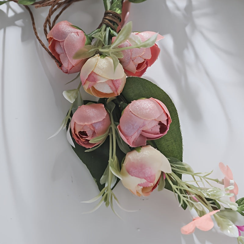 Искусственный цветочный обод для волос для свадеб и особых случаев, гирлянда, головной убор невесты