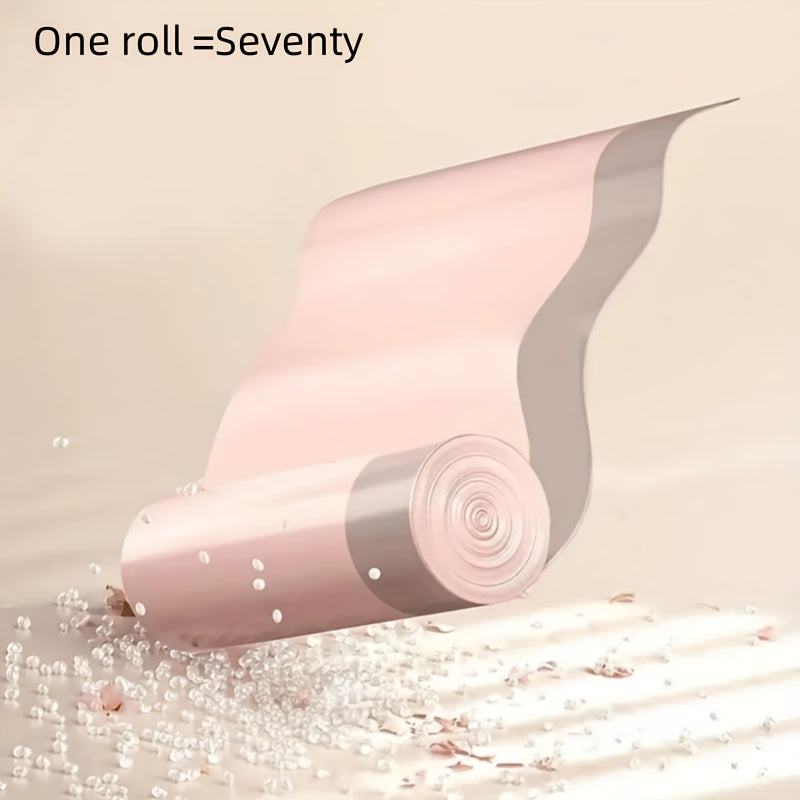 70 Heavy-Duty Garbage Bags with Drawstrings for Kitchen and Household Use