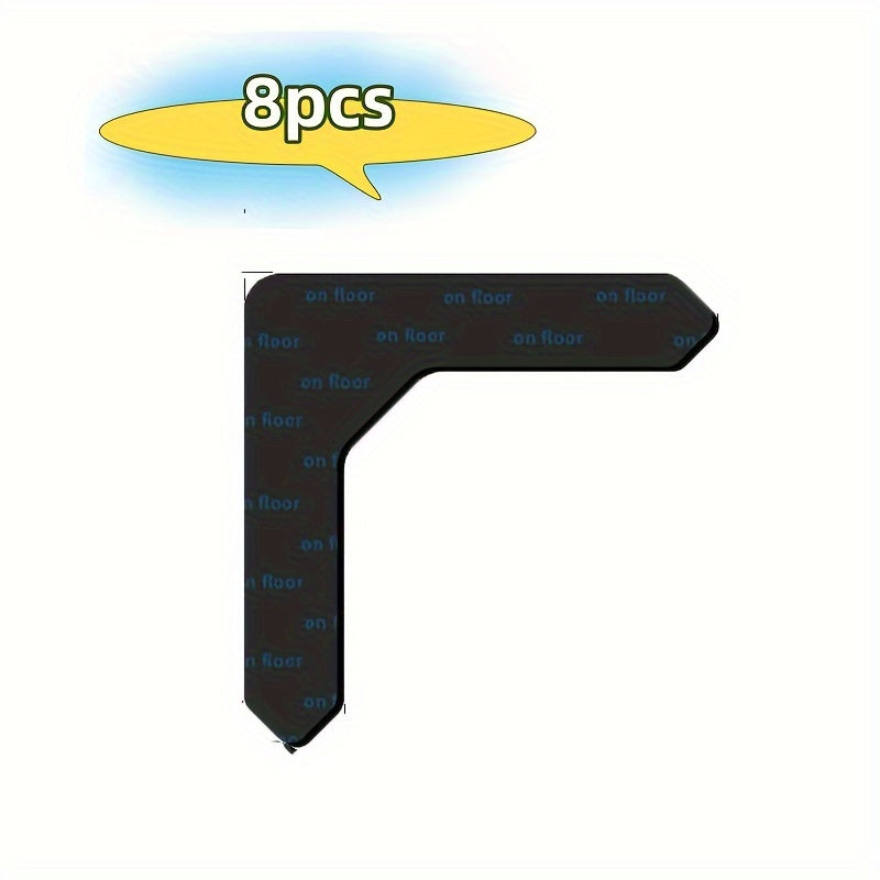 Pack of 8 Reusable Anti-Slip Stickers for Kitchen Bathroom and Home