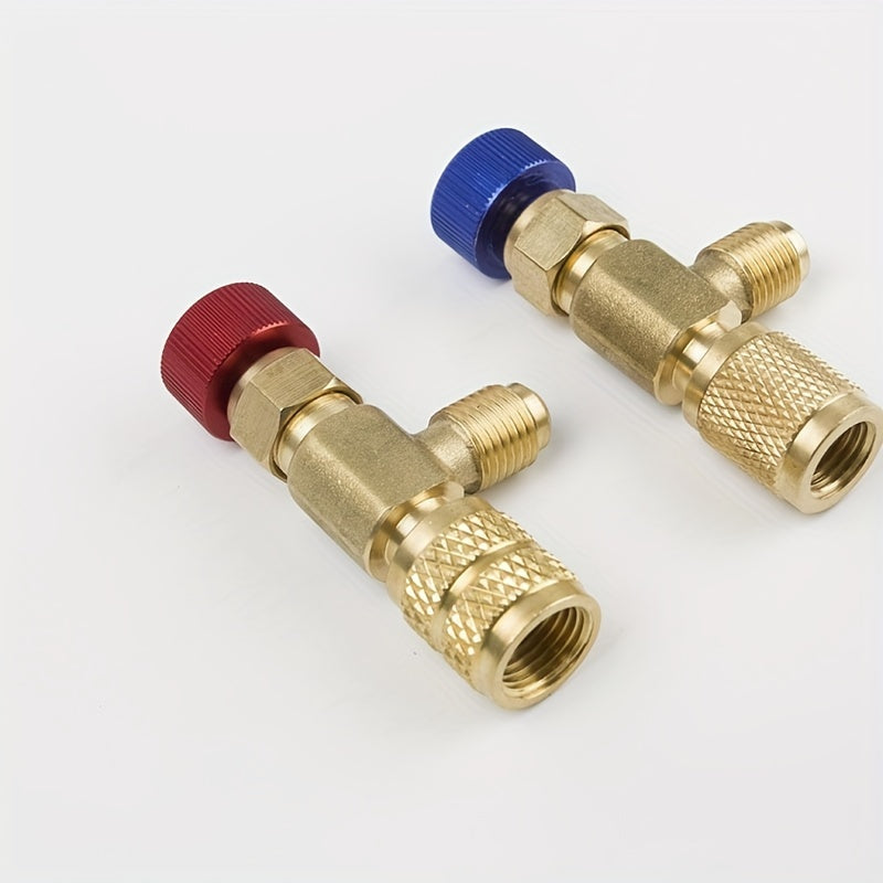 Air Conditioning Safety Valve R410A R22 Liquid Adapter 2.54cm 10.16cm