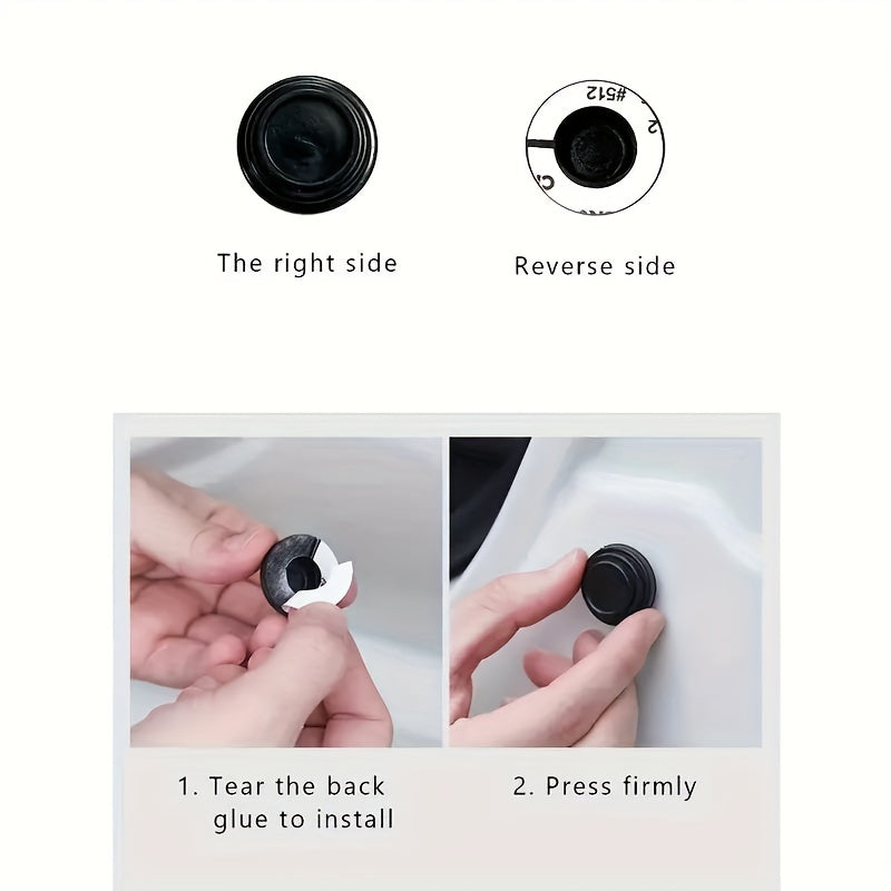 10 шт. силиконовых амортизирующих подушек для дверей автомобиля, шумоподавляющие буферы