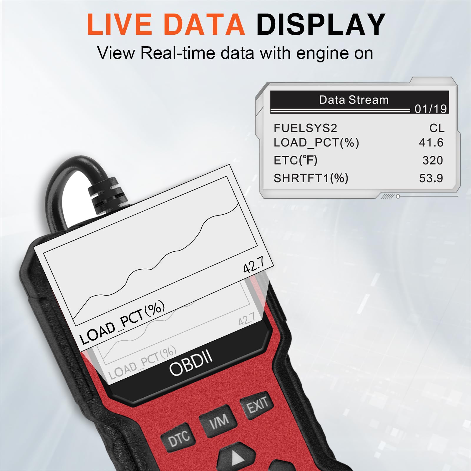 Universal OBD II skaner avtomobil dvigatelining nosozlik kodlarini o‘qish va diagnostika asbobi
