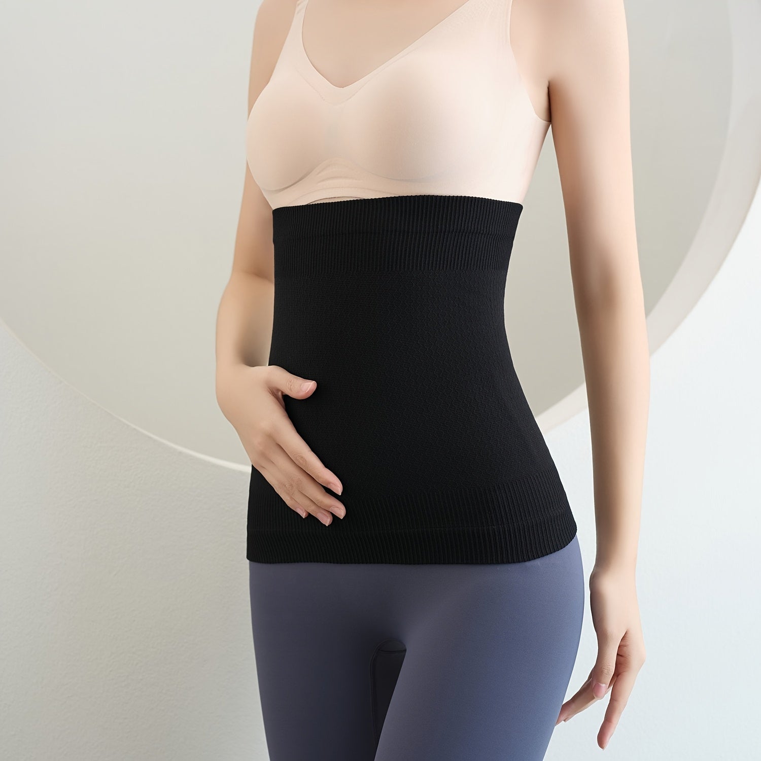 Seamless Waist Trainer for Women Tummy Control Shapewear with Breathable Knit Fabric