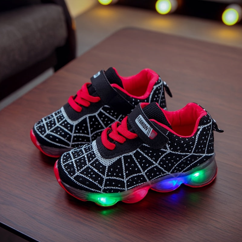 Light-Up Running Shoes for Boys and Girls Sizes 21-36 Mesh Casual Sneakers