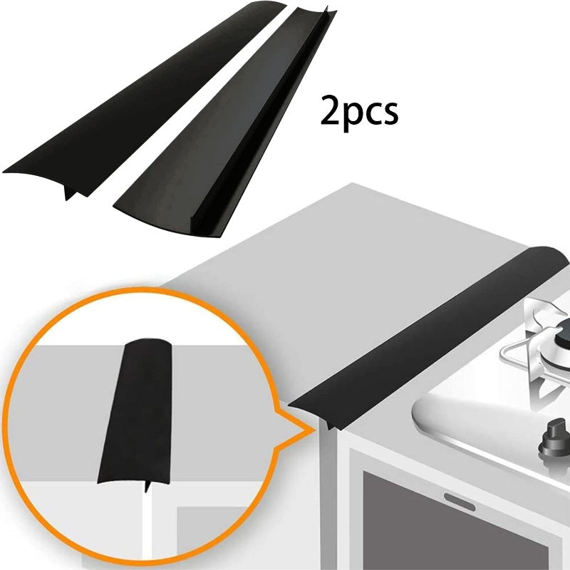 Heat-Resistant Silicone Stove Gap Covers, Easy Install, Mess-Free Edge Protectors