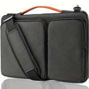 Waterproof Laptop Shoulder Bag 33-39cm with Handle and Adjustable Strap Black