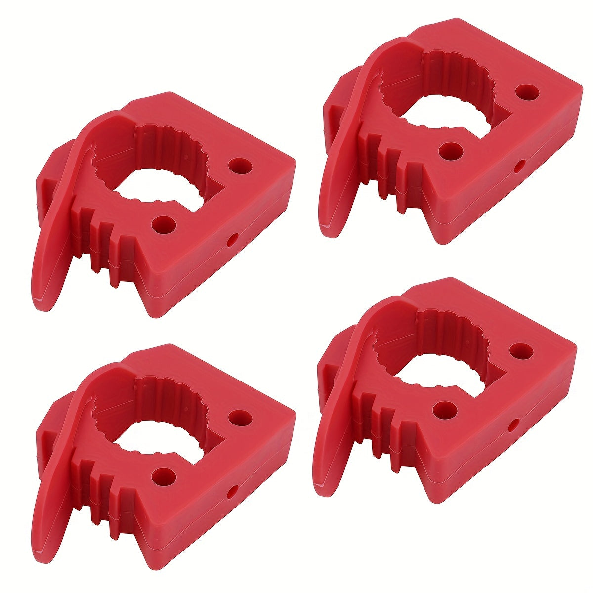 Rubber Clamps Red and Black Quick Release for Off-Road Vehicles