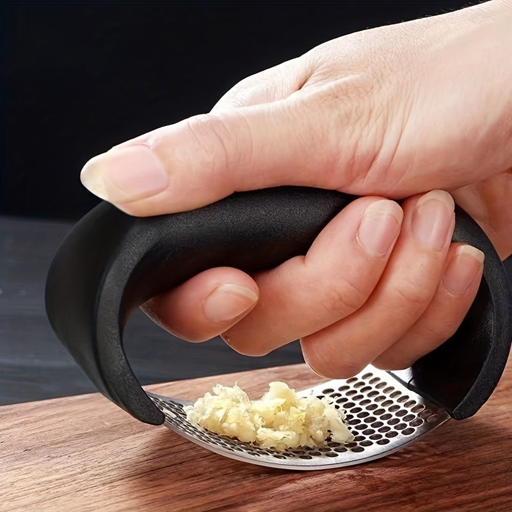 Premium 304 Stainless Steel Garlic Press Manual Mincer Crusher Kitchen Tool