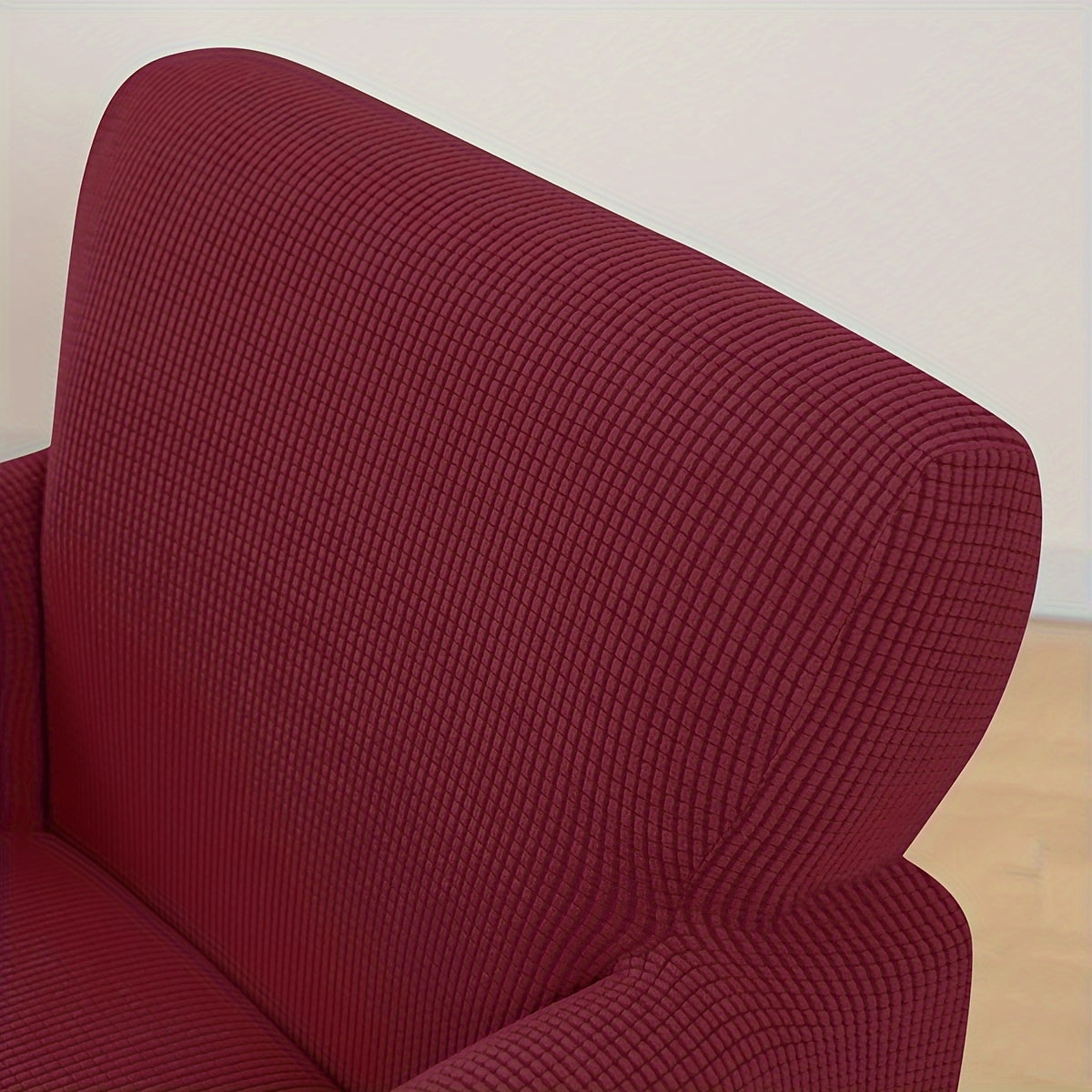 Современная накидка на кресло из полиэстера и спандекса с противоскользящей и эластичной лентой