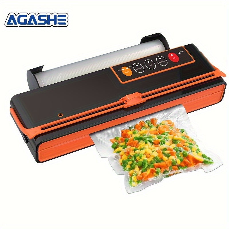 Машина вакуумной упаковки с ножом, режимы для сухих и влажных продуктов, компактный дизайн. Лабораторно протестирована и оснащена светодиодными индикаторами. Съемный регулируемый держатель для пакетов и мощное всасывание для герметизации воздуха.