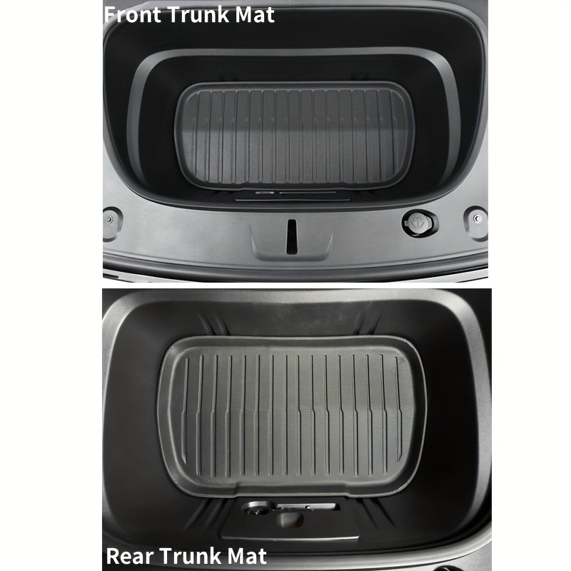 Barqaror ob-havo TPE pastki trank mat for Model Y orqa yukxalta qoplamasi suv o'tkazmaydigan yopishqoqsiz