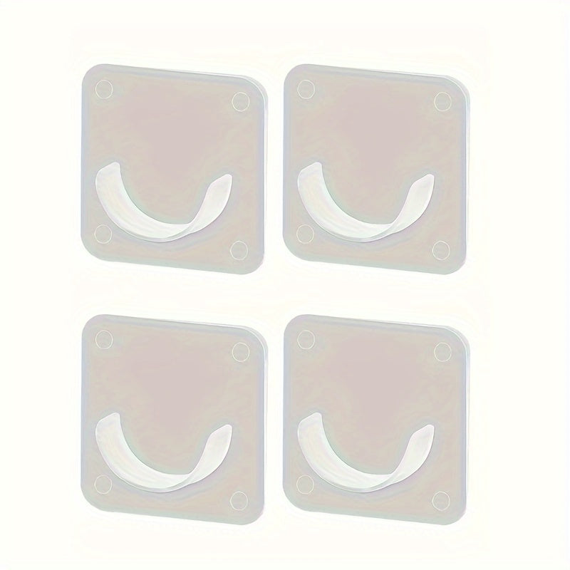 Juego de soportes transparentes para varillas sin taladro para cortinas, barras de ducha, ganchos adhesivos