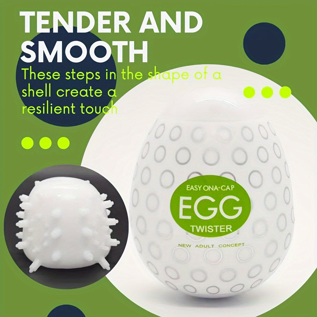 Men's TPE Soft Rubber Training Egg Sleeve Whimsical Designs for Pet Training