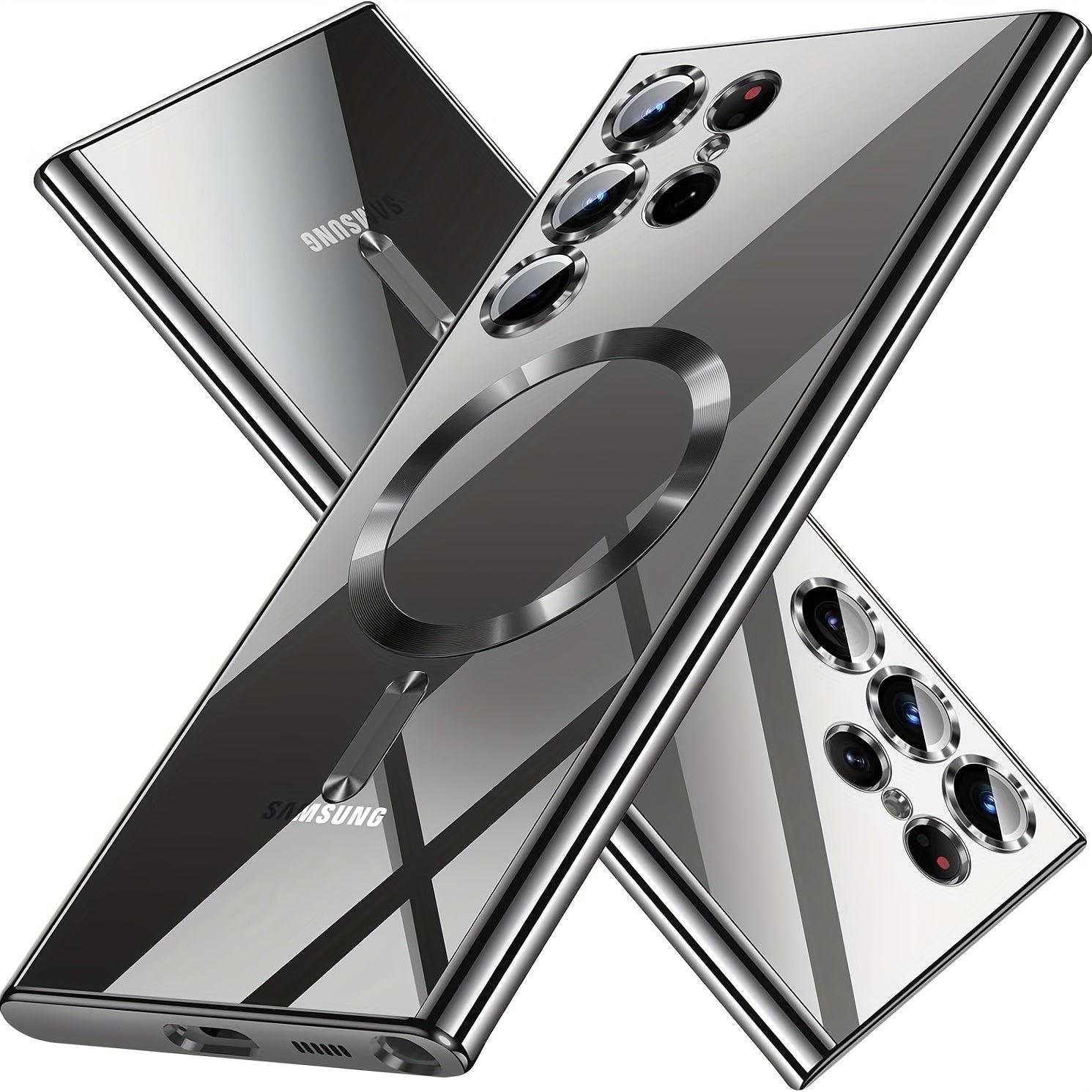 Clear TPU Phone Case for Samsung Galaxy S Series Wireless Charging Compatible