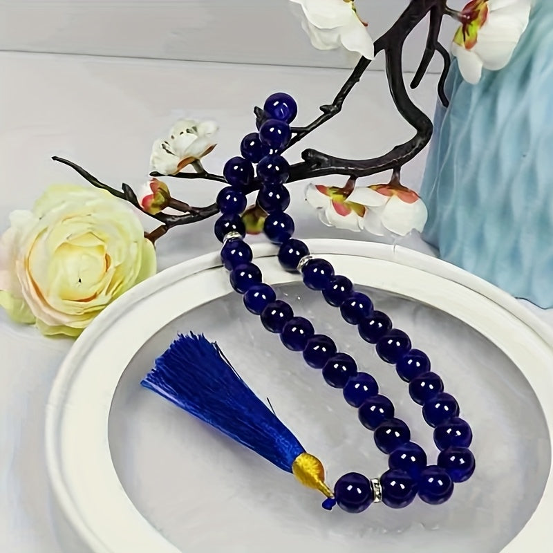 Glass Prayer Beads with 33 Beads 12mm for Islamic Ramadan
